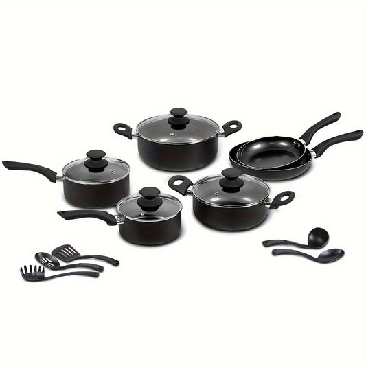 Ceramic Cookware Set with Non-Stick Coating - Features Frying Pan, Saucepan, and Casserole - Safe for Home Kitchens, Free of Harmful Chemicals