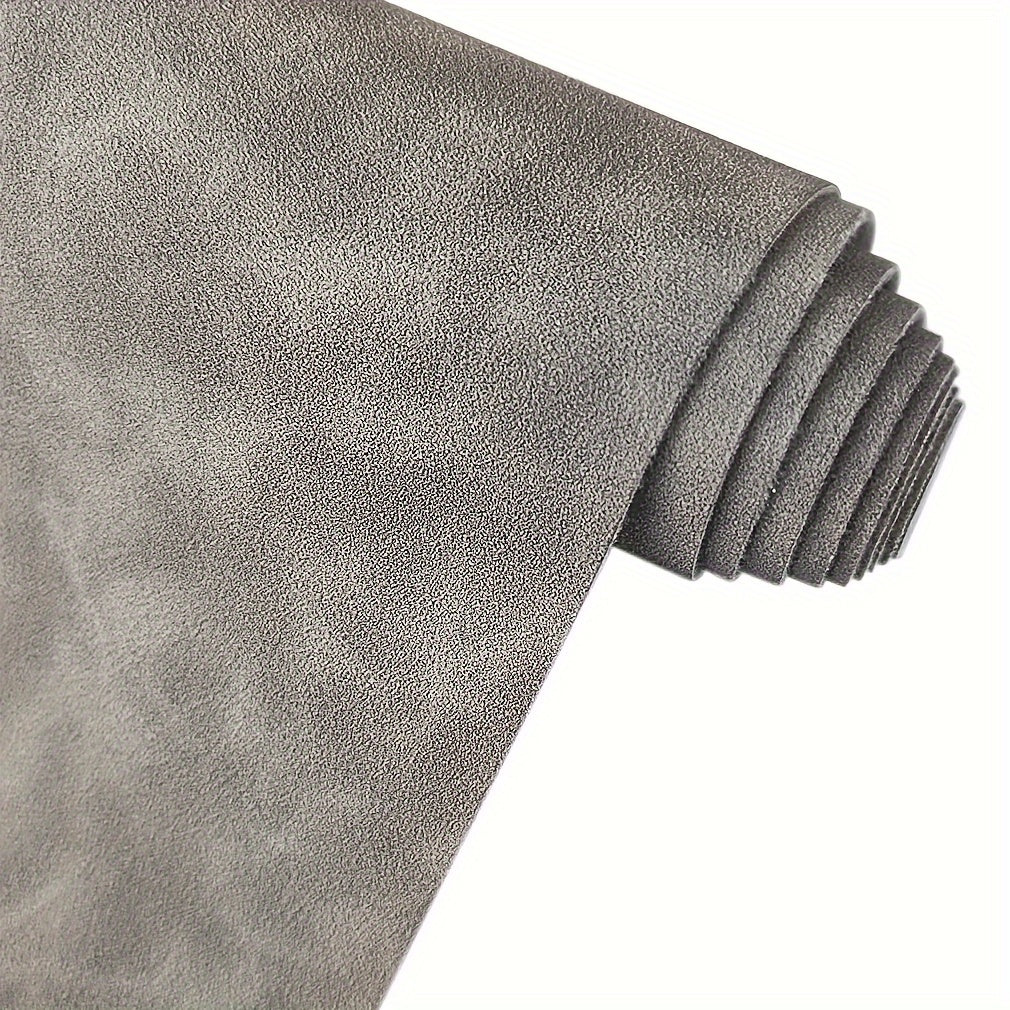 1 piece of soft smooth synthetic suede PU faux leather fabric for DIY wallets and bags.