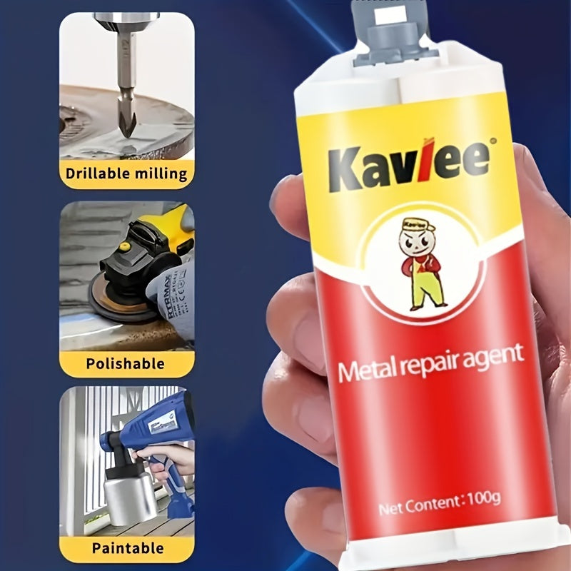 100g of Magic Repair Glue for strong iron bonding, heat and cold welding, waterproof and healthy, ideal for factory use.