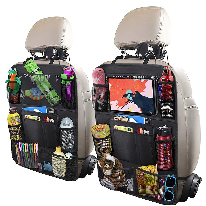 Organize your car with our versatile Back Seat Storage Bag Pouch, featuring multiple pockets for all your storage needs