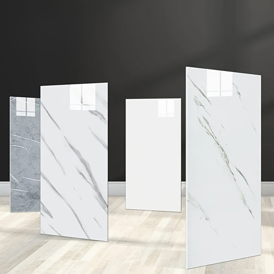 42 self-adhesive marble tile wall stickers for kitchen, toilet, and bathroom decoration. Waterproof, oil-proof, and anti-fouling surface. Removable, easy to care for, and install.