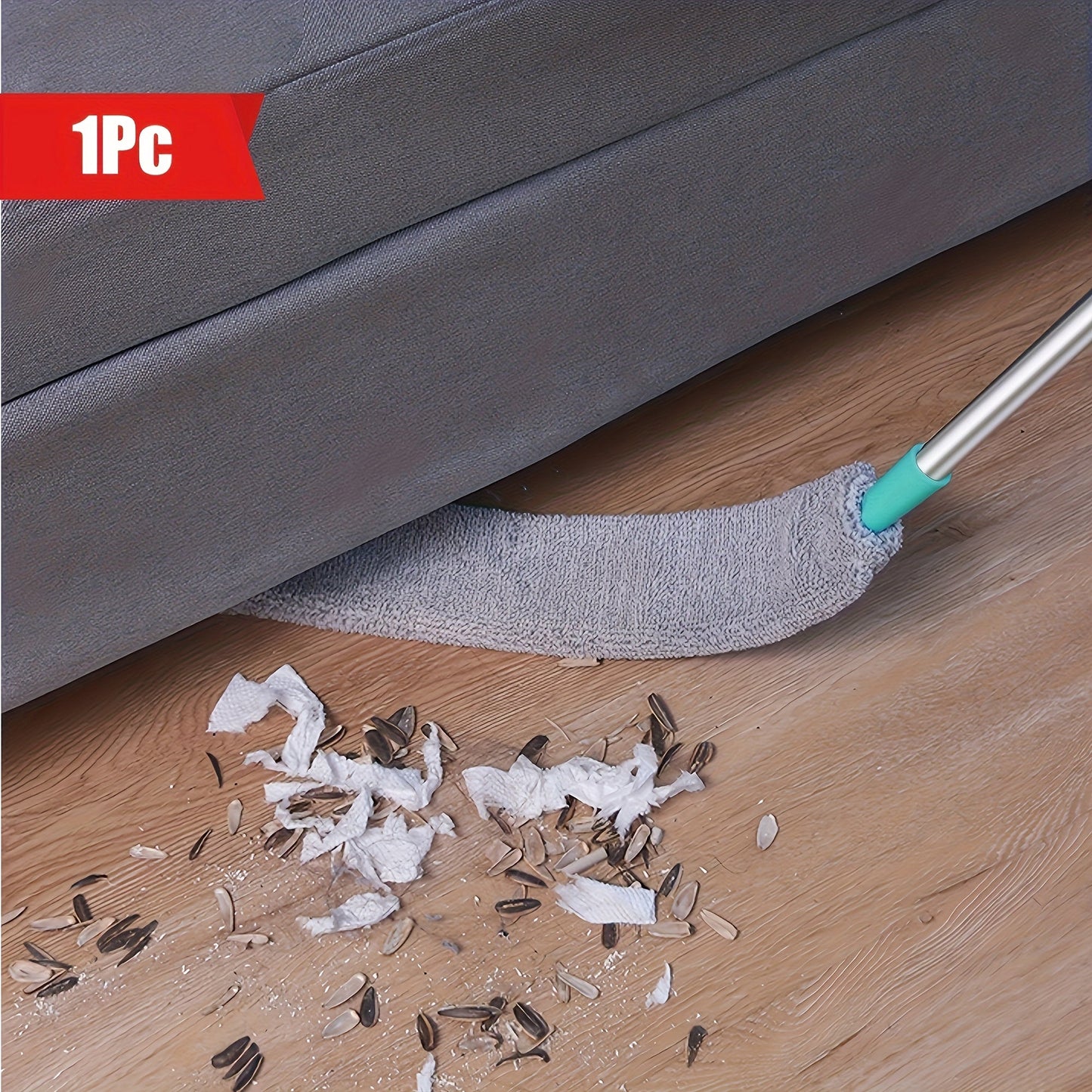 Revolutionize your cleaning routine with the Innovative Under-Bed Duster. This premium crevice cleaning tool features static dust absorption for efficient hidden dust removal in your bedroom, floors, and living room. Made from durable stainless steel and