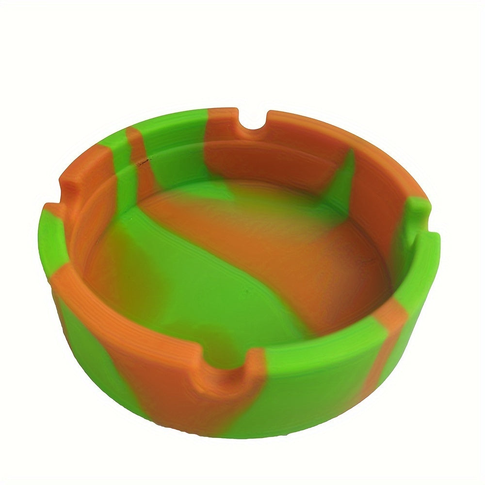 Silicone ashtray for indoor and outdoor use, perfect gift for men.