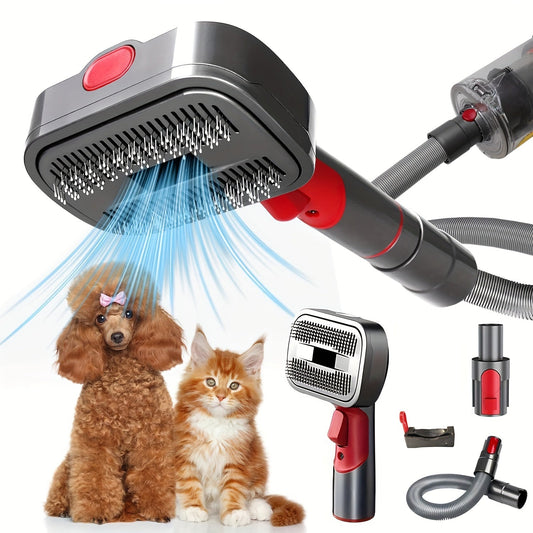 Pet grooming brush head designed for use with V7, V8, V10, V11, and V15 vacuums. This plastic dusting brush attachment kit is perfect for grooming cats and dogs. Please note, this brush head is not compatible with V10 Slim vacuums.