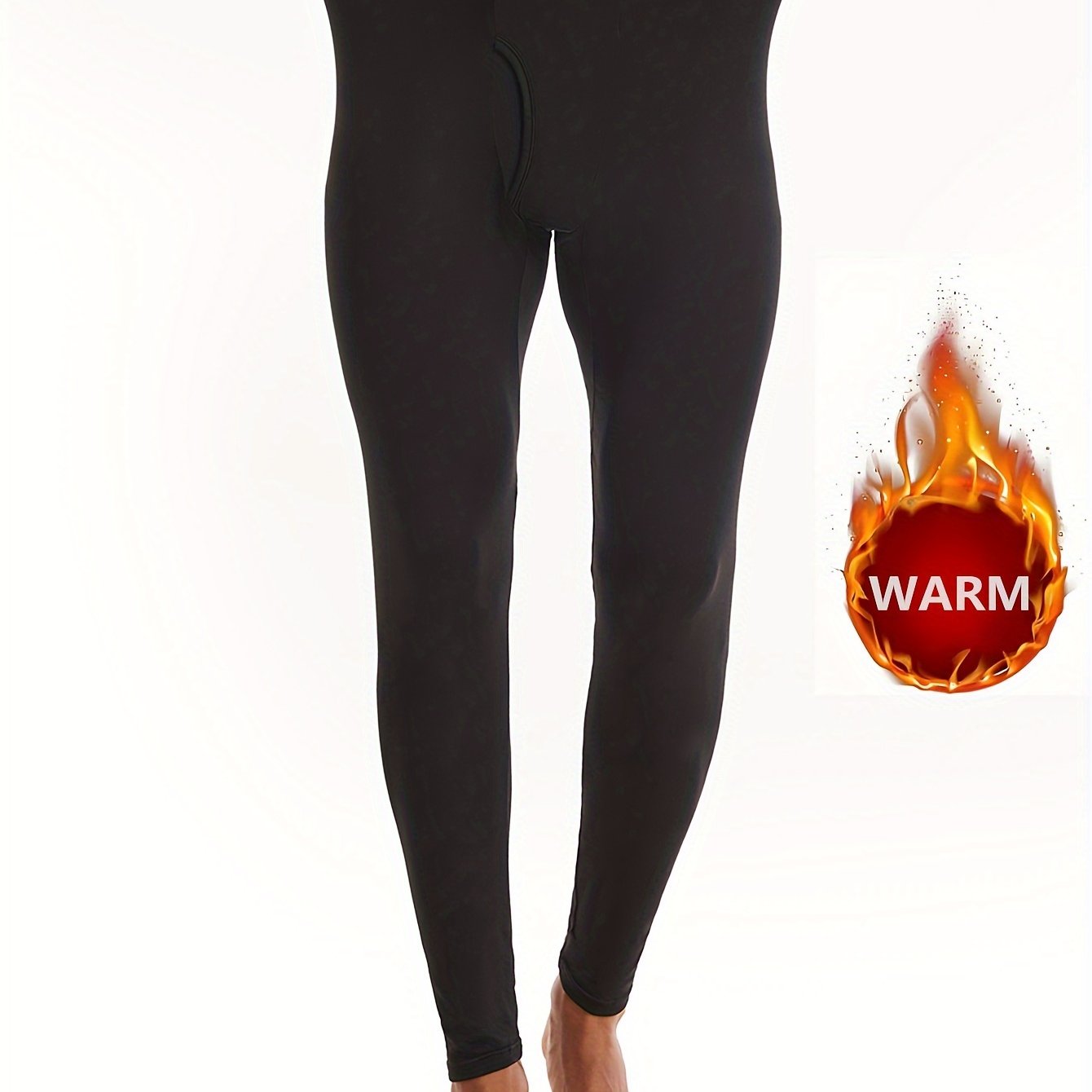 Stylish Men's thermal leggings for fall and winter.