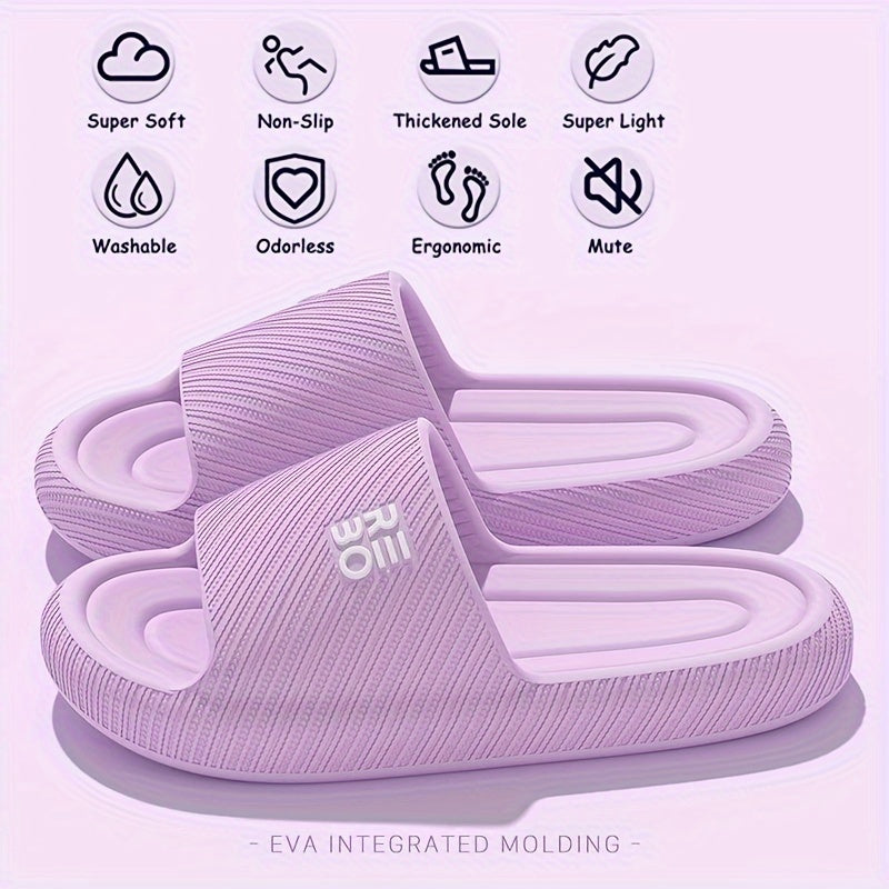 New 2024 thick-soled slippers for women and cool slides for men.