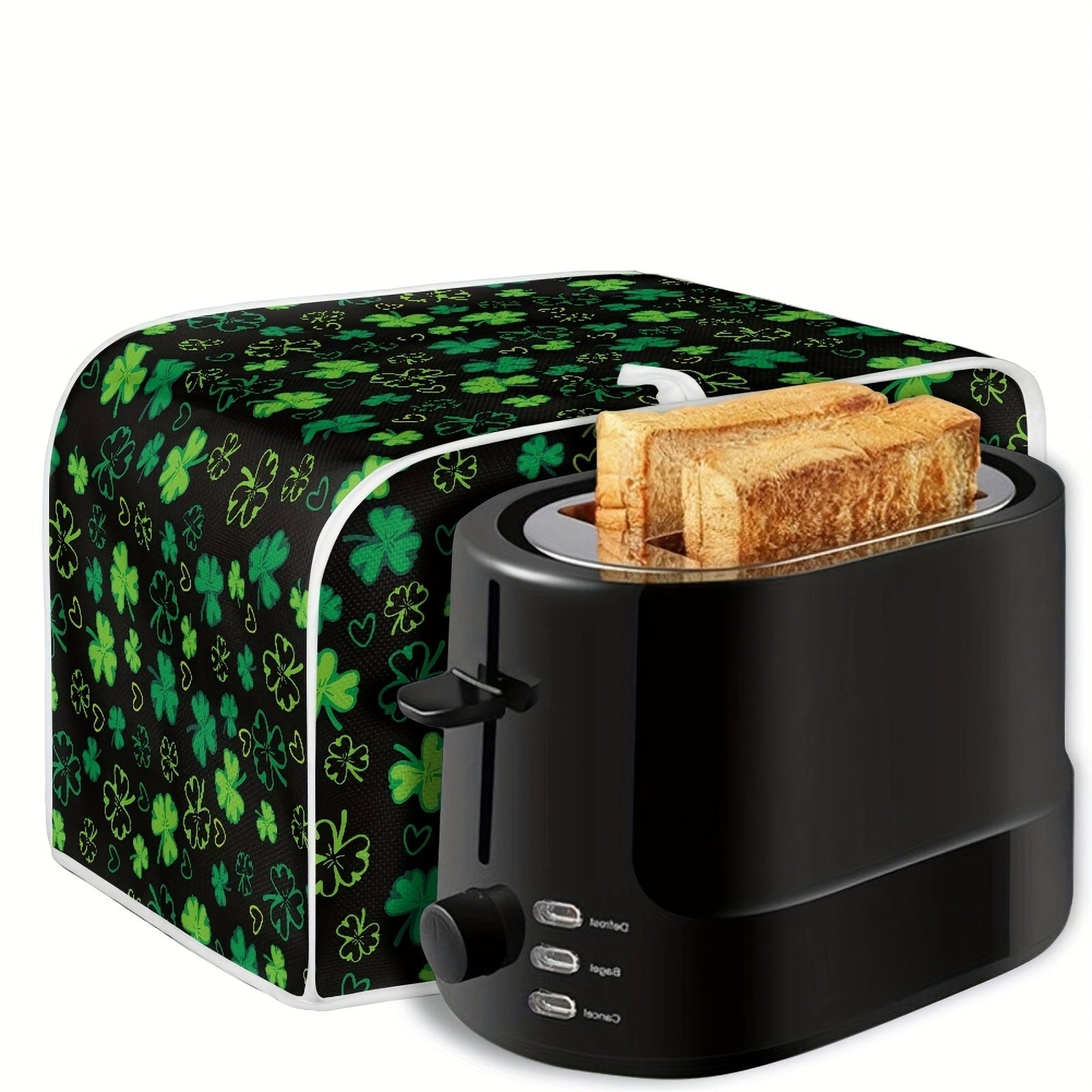 Polyester Toaster Cover for 2-Slice Toaster - Festive Holiday Print, Protects Against Dust and Fingerprints, Easy to Clean - Fits Most Toasters - Long Lasting and Eco-Friendly Kitchen Decor - Perfect for Valentine's Day, St. Patrick's Day, Easter