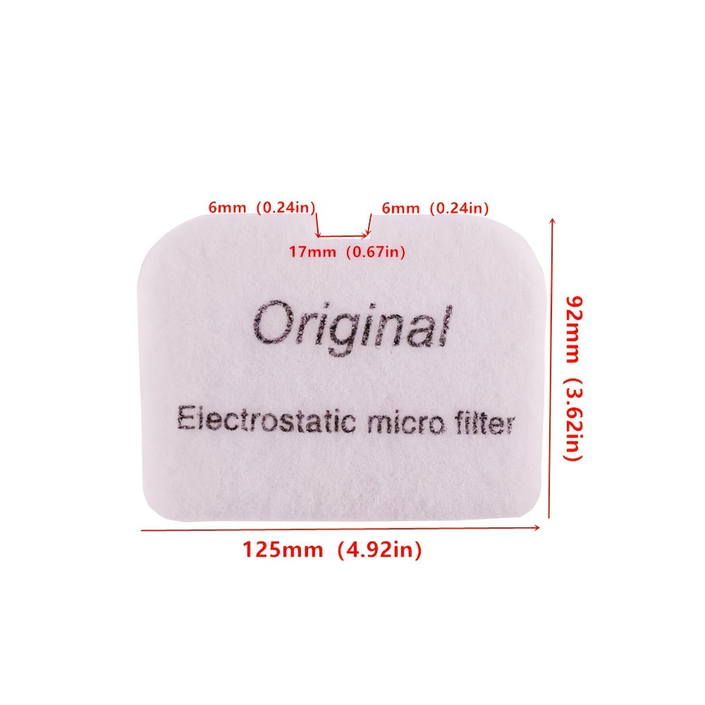 Two electrostatic micro vacuum cleaner filters, designed to fit Nilfisk GD5 Back in white, perfect for replacement.