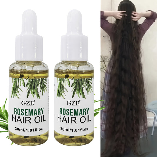 Rosemary Hair & Scalp Oil: Moisturizes and strengthens all hair types, including straight, wavy, and chemically treated.