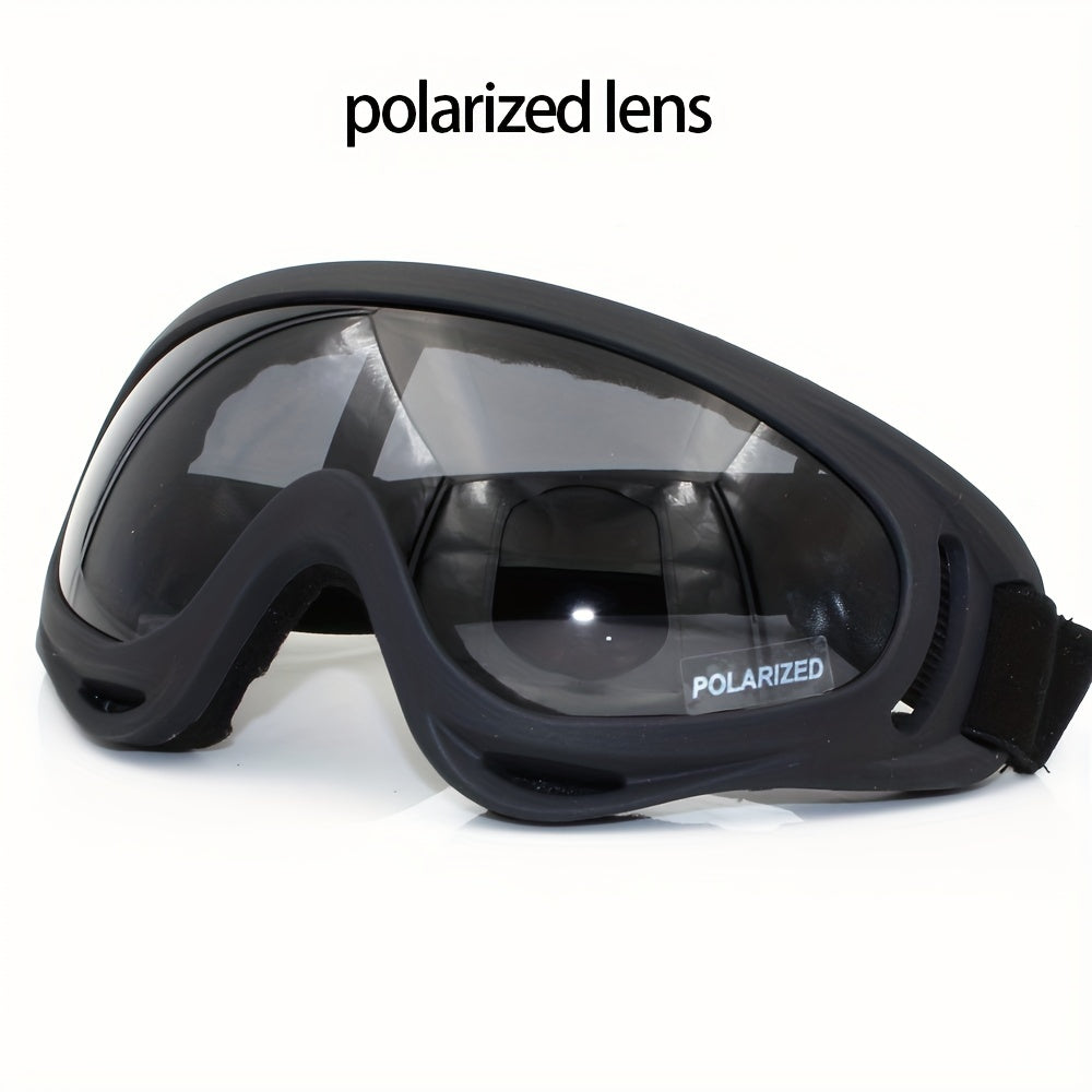 TPU Anti-Fog Windproof Goggles for Motorcycling, Cycling & Outdoor Activities, with Large Lens for Splash & Fog Protection.