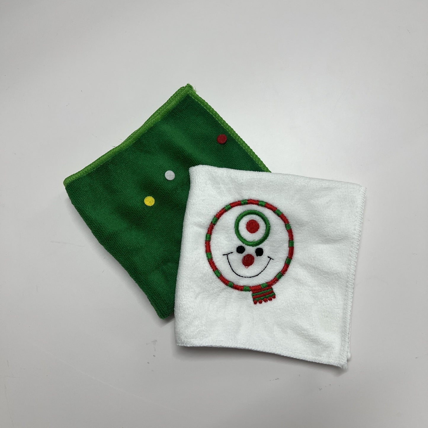 Festive Christmas Towel Set featuring Santa, Snowman & Tree Designs | Ideal for Holiday Decor & Gifts | Made from Ultra-Soft Microfiber, perfect for Christmas