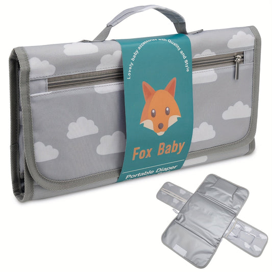 Waterproof baby changing pad and portable mother and baby bag for outdoor use.