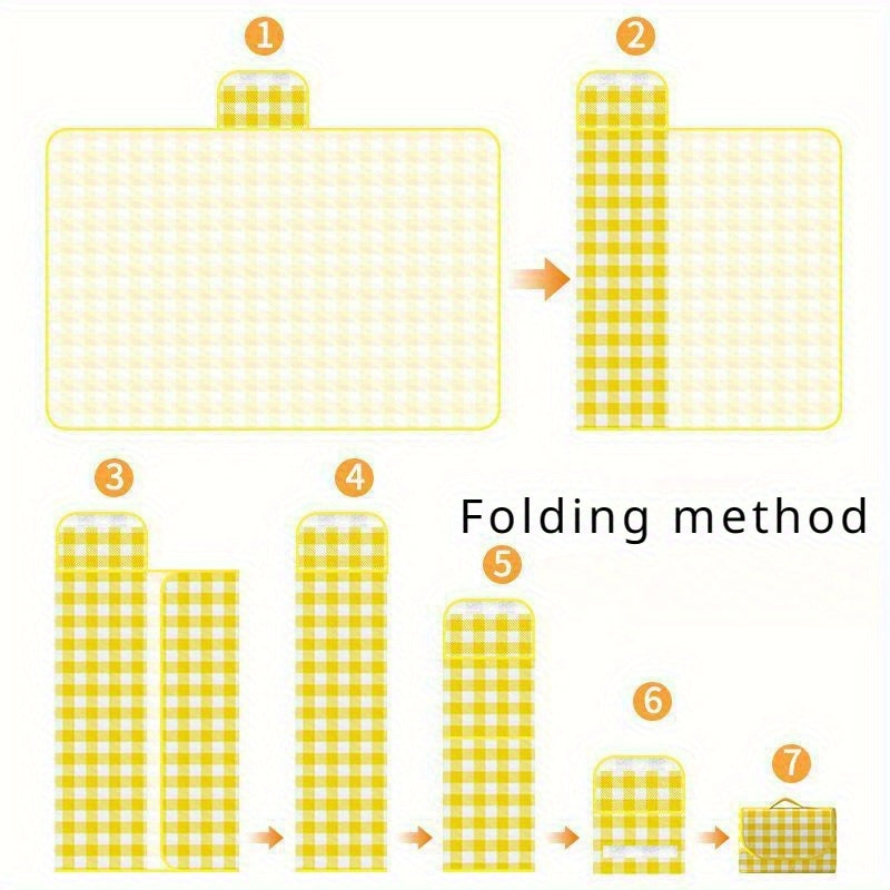 Водонепроницаемый пикниковый плед с портативной сумкой для хранения, изготовленный из прочной нетканой ткани. Складной и влагостойкий мат идеально подходит для кемпинга, пляжа и активного отдыха. Особенности