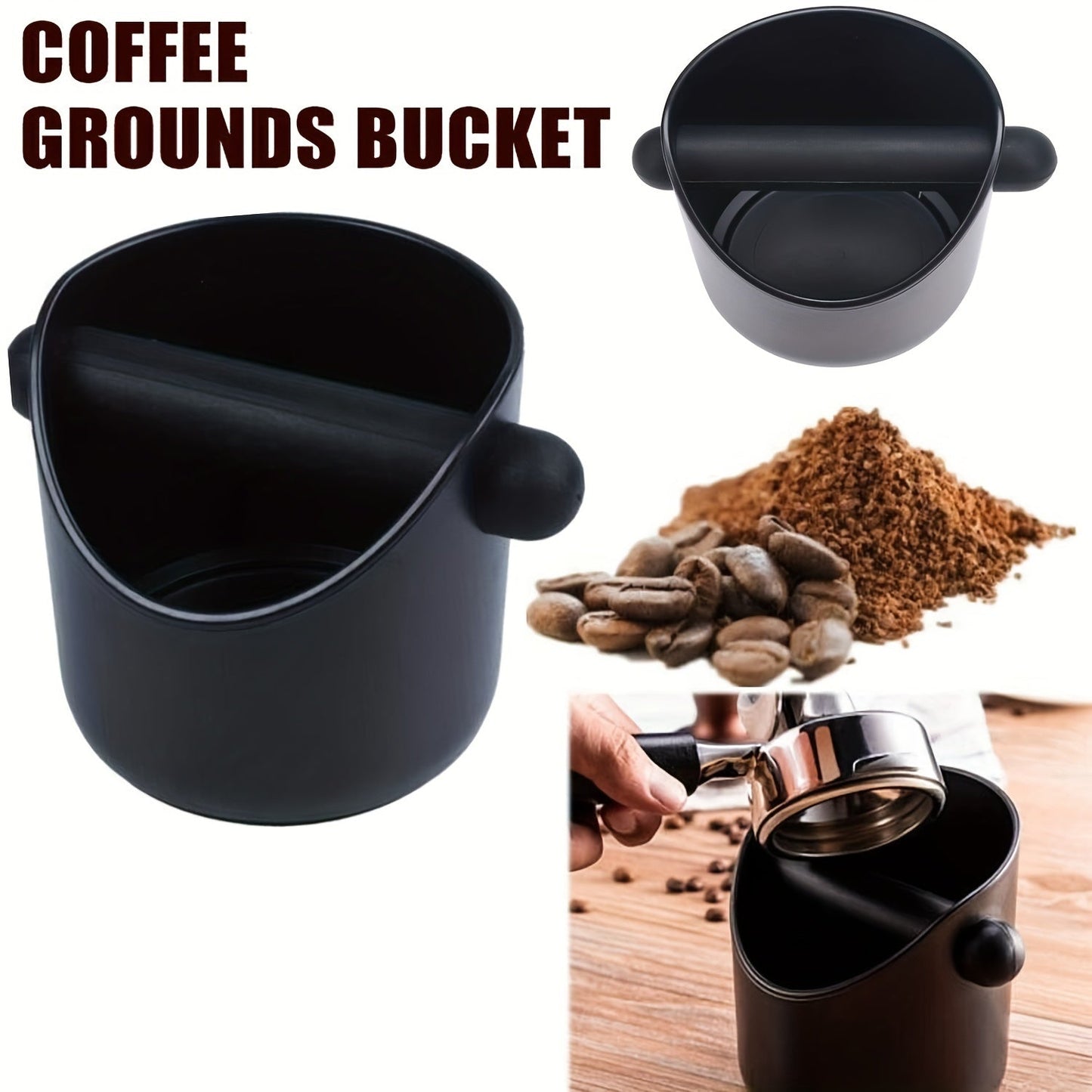 Coffee Knock Box, Coffee Slug Bucket, and Coffee Maker Accessories - Perfect additions to your coffee bar setup.