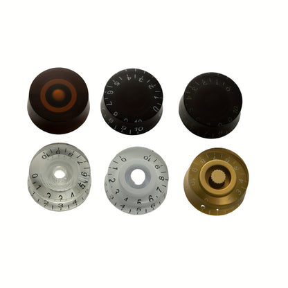 Electric guitar knob set for LP SG style guitar with volume and tone control options, available in various colors.