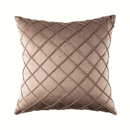 Modern Argyle Throw Pillow Case made of polyester velvet for soft, comfortable home, office, living room, and sofa décor (Pillow core not included).