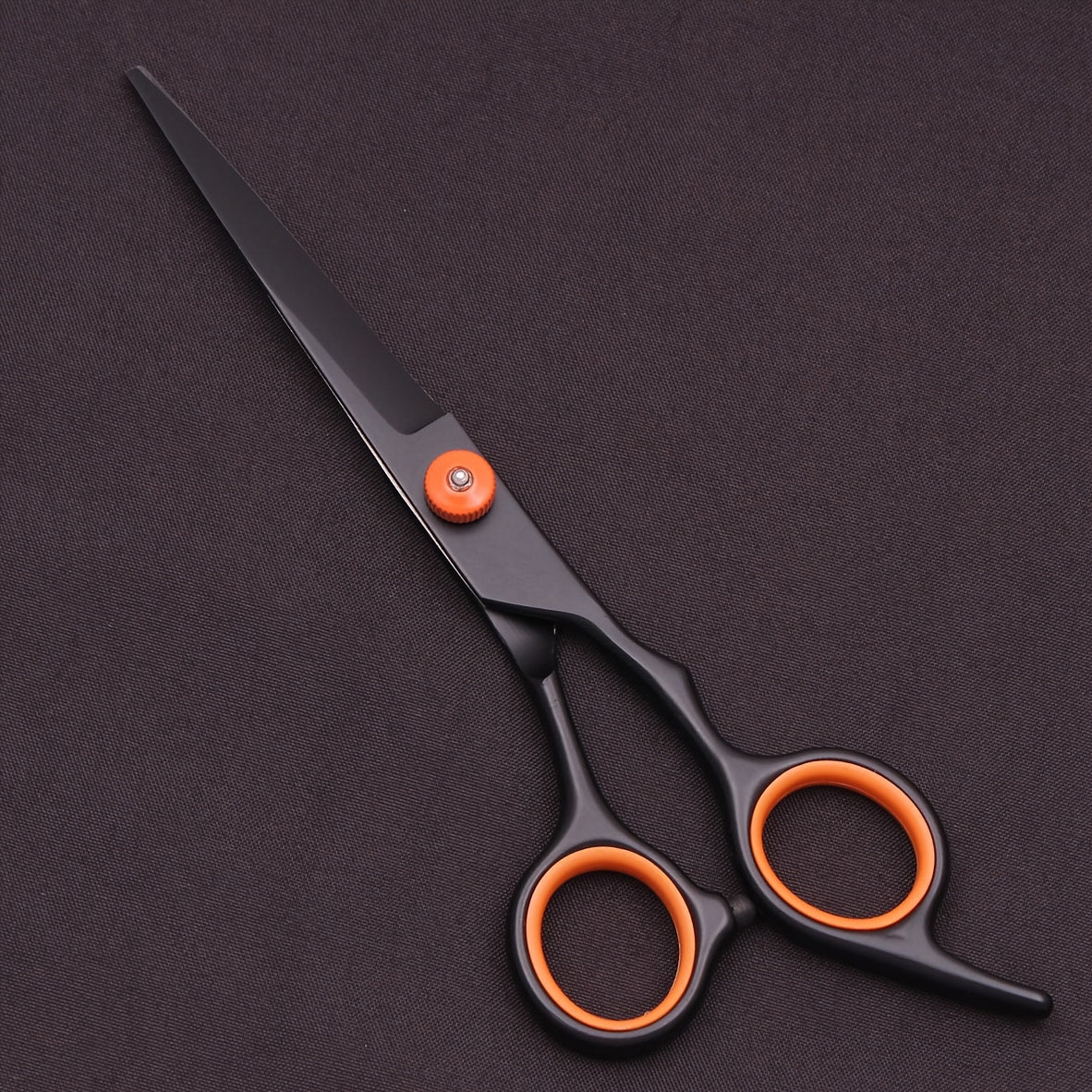 6-inch hair cutting scissors set with a variety of styling tools including thinning scissors, shaver comb, double-sided comb, and apple comb.