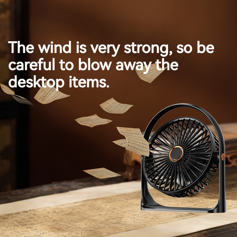 Portable USB rechargeable clip-on bench fan with nightlight, 5-speed settings, 720-degree rotation, quiet operation, washable blades, includes lithium battery, made of plastic material, comes with power cable for use indoors and outdoors.