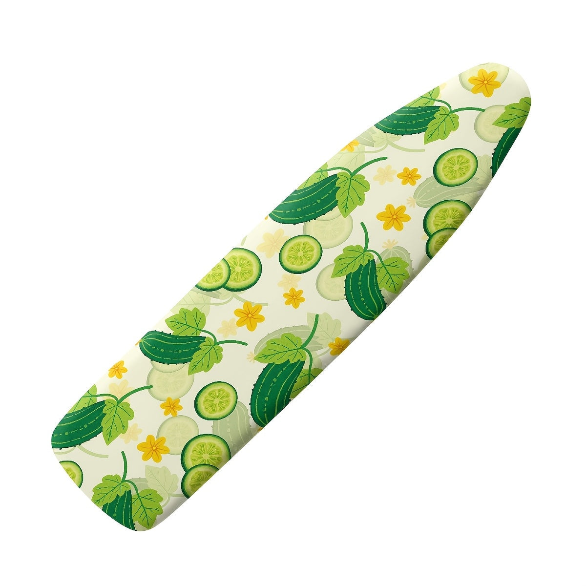 Give your ironing board a fresh look with the colorful Fruit Prints Ironing Board Cover & Pad. Featuring a thick padding, measuring 38.1x137.16 cm, and an elastic edge for a secure fit, this cover is also stain resistant and offers protective properties.