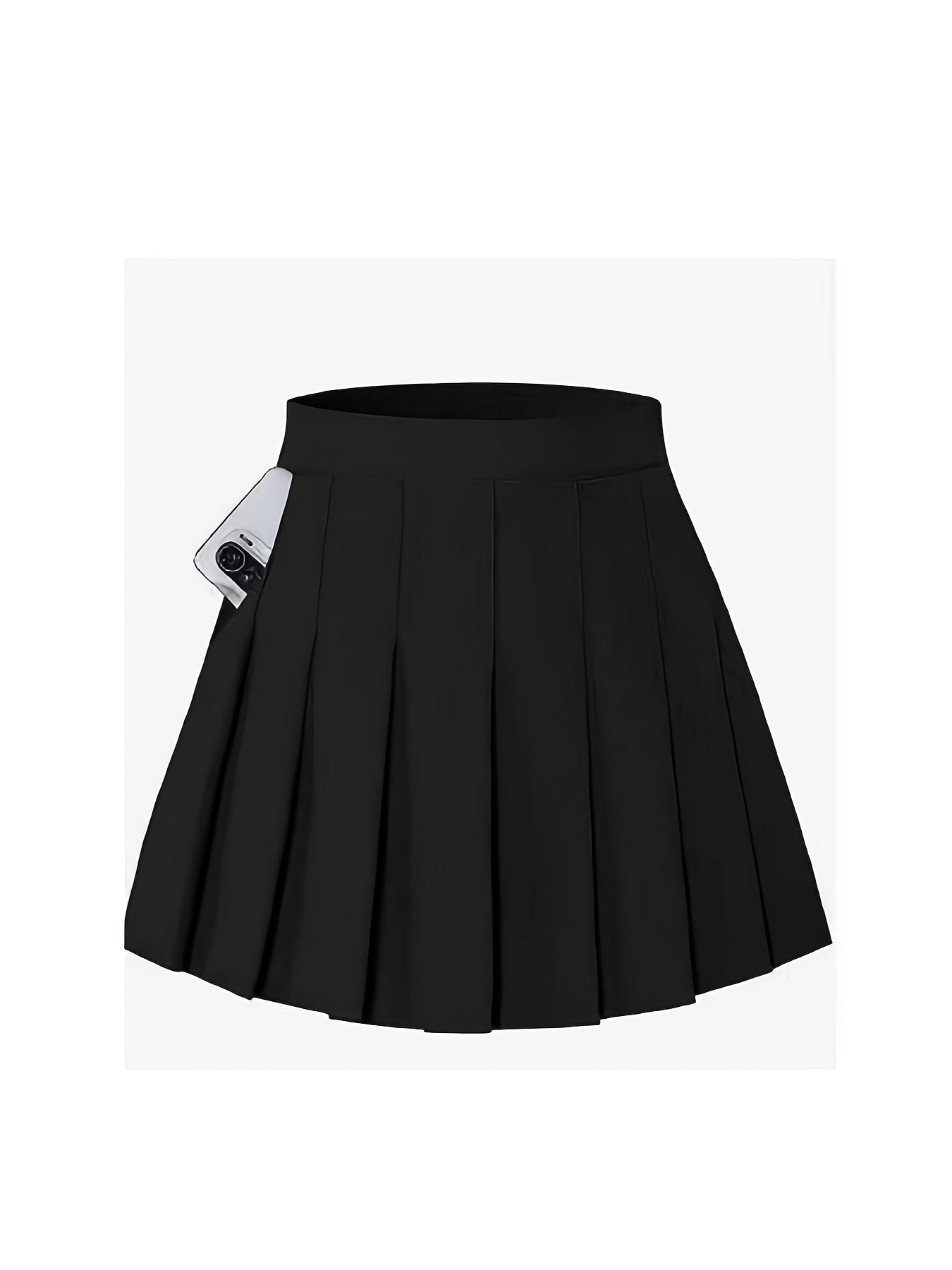 A versatile pleated skirt for campus sports with a unique pocket on the right side. Ideal for outdoor school activities.