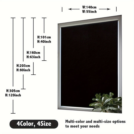 Convenient Adjustable Blackout Curtain - No-Tool Installation, Perfect for Bedrooms, Living Rooms, Nurseries & Dorms - Blocks UV Rays, Easy to Clean