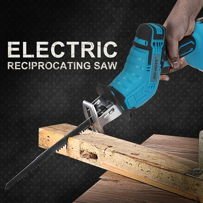 JSD-HOPE Rechargeable Electric Reciprocating Saw with Lithium Battery and European Plug.