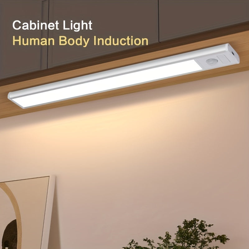 Enhance Your Home with LED Motion Sensor Cabinet Lights - Rechargeable via USB or Battery Powered! Perfect for Easter, Halloween, and Christmas Gifts.