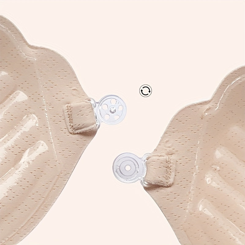 1pc Invisible Stick-On Lift Bra for Women, Strapless & Seamless Silicone Adhesive Push Up.