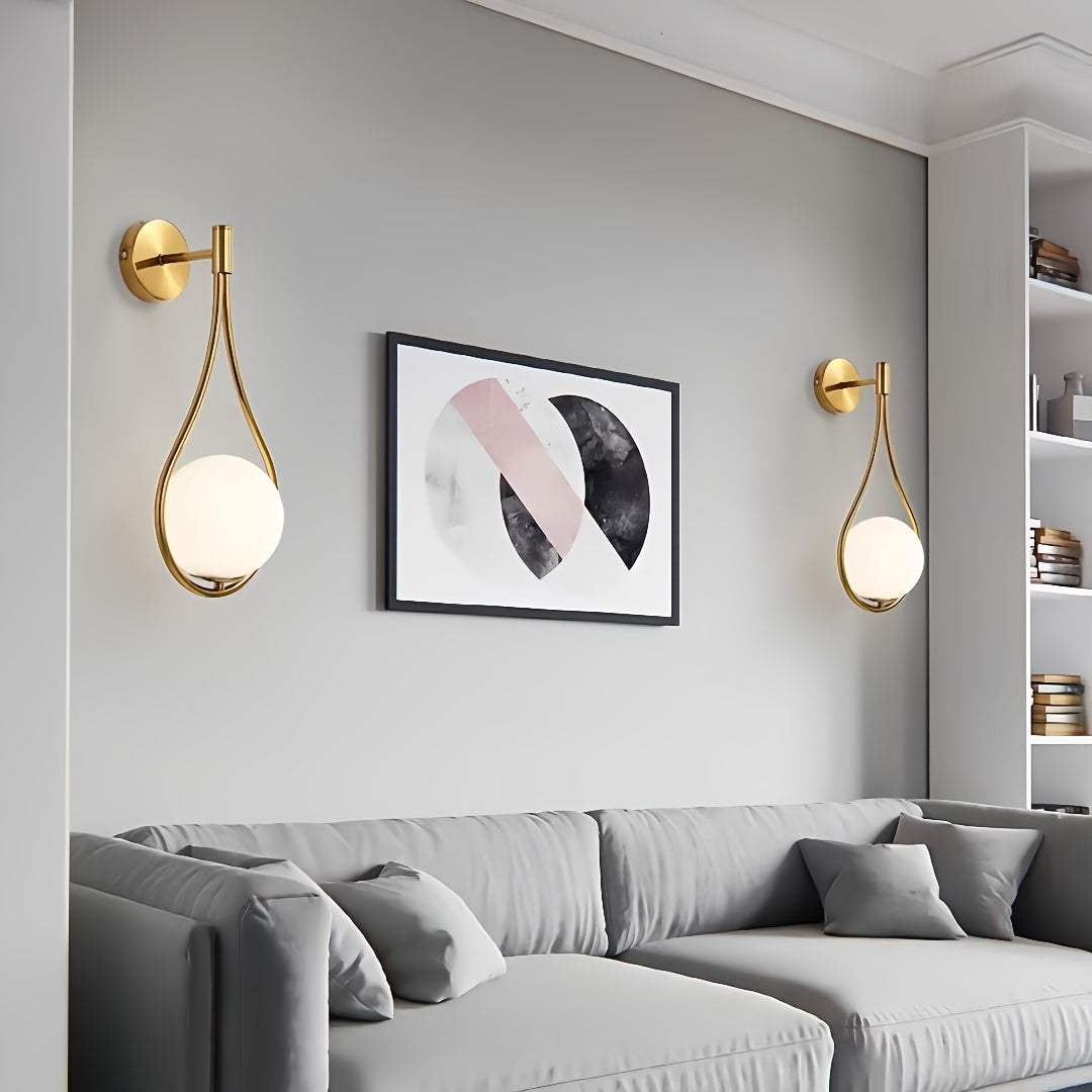 Light Luxury Nordic wall light for living room and bedroom decor, with simple, creative design.