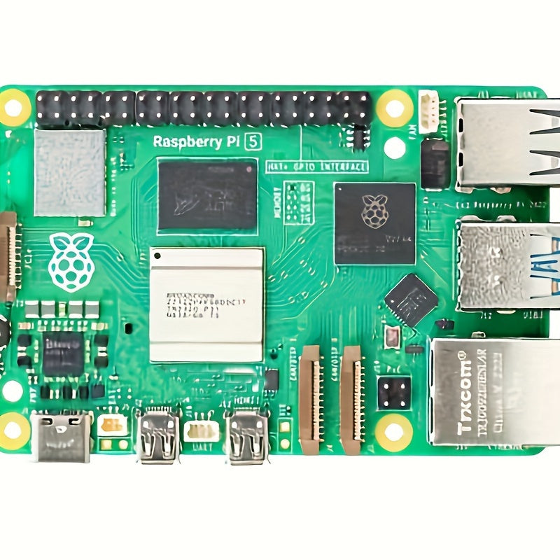 1 шт. Raspberry Pi 5 модель с LPDDR4 RAM, процессором Cortex-A76, гигабитным Ethernet, USB 3.0, PCIe, операционной системой Linux, программированием на Python, одноплатный компьютер