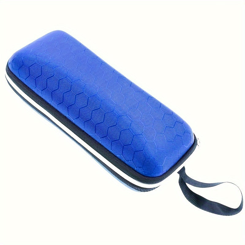 Set of 4 EVA Hard Shell Eyeglass Cases with Zipper - Durable Travel Sunglass Pouch for Both Men and Women