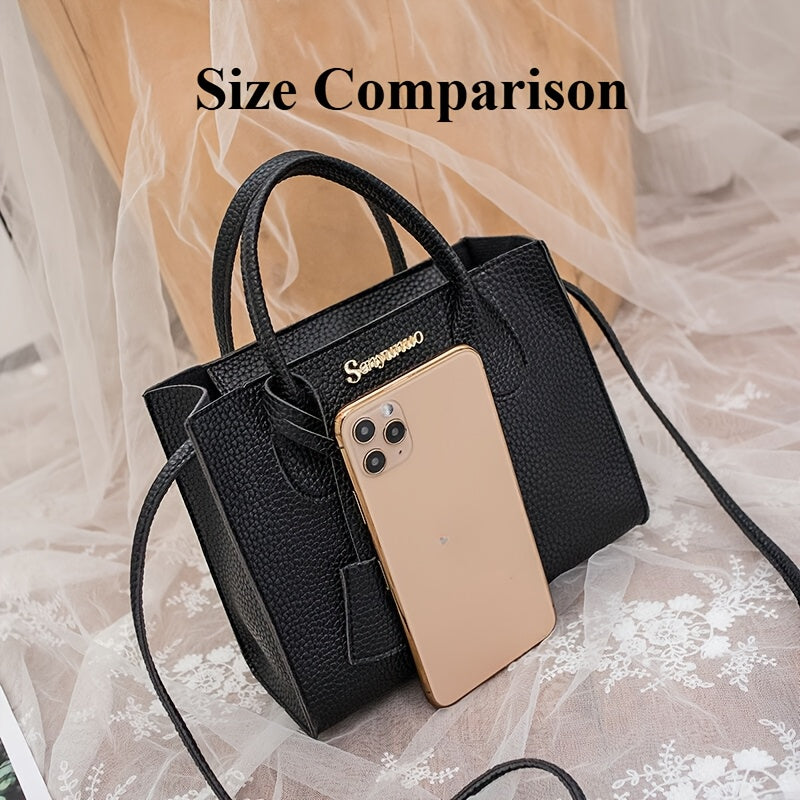 Affordable lychee pattern ladies handbags for women