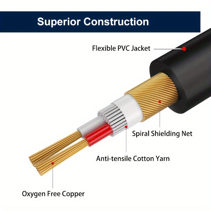 3.5mm to 6.35mm audio cables for high-fidelity sound quality. Compatible with PC, phone, tablet, MP3, speaker, guitar, microphone, amplifier, and CD player. Eid Al-Adha Mubarak.