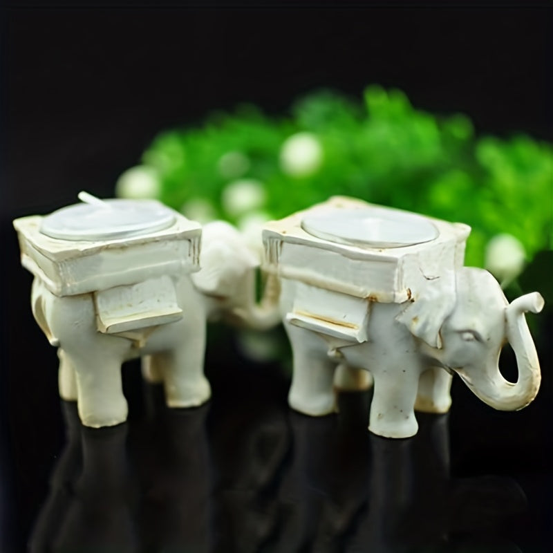 Elephant Design Tealight Candle Holder for Birthday and Home Decoration - 1 Piece