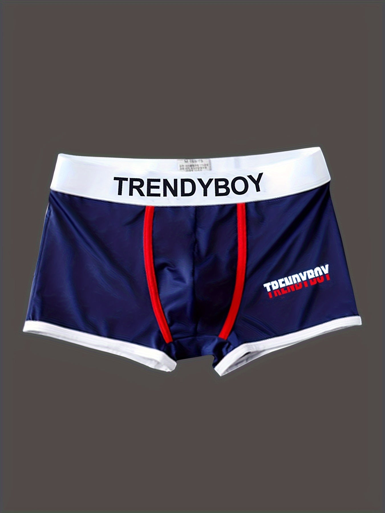 3 pairs of men's square-cut sports boxing shorts, breathable and comfortable underwear.