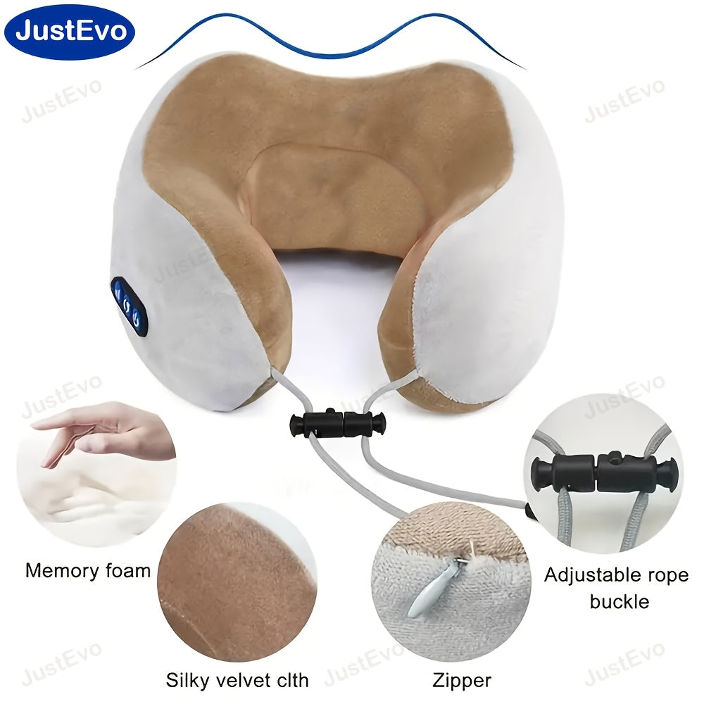 JustEvo Electric U-Shaped Massager for comfortable and convenient neck and cervical massage.