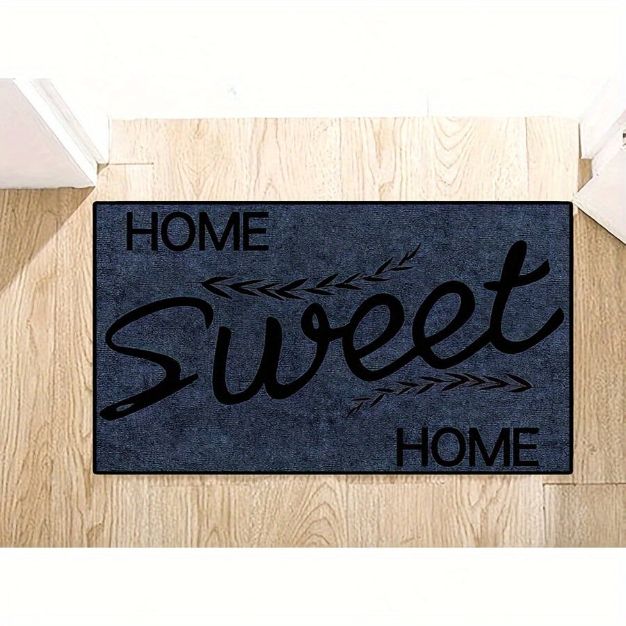 Dirt-resistant welcome doormat designed with modern geometric pattern, ideal for indoor and outdoor use. This low pile entrance mat is absorbent and suitable for use in living rooms, bedrooms, bathrooms, kitchens, balconies, and patios.