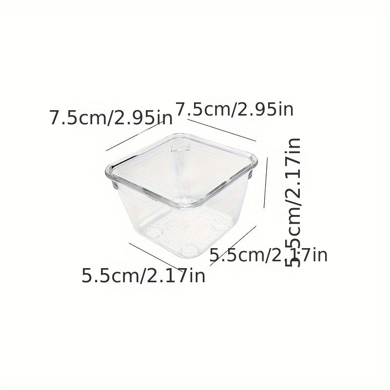 Clear plastic drawer organizers set includes 7-18 pieces in 4 sizes for versatile organization in bathroom, vanity, makeup, bedroom, kitchen, and office.