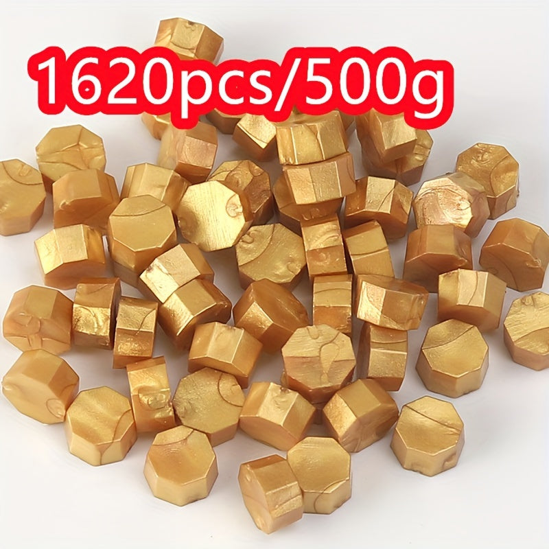 1620pcs/500g Octagonal wax particles for envelope special mud DIY gift box sealing wax retro bulk sealing wax particle