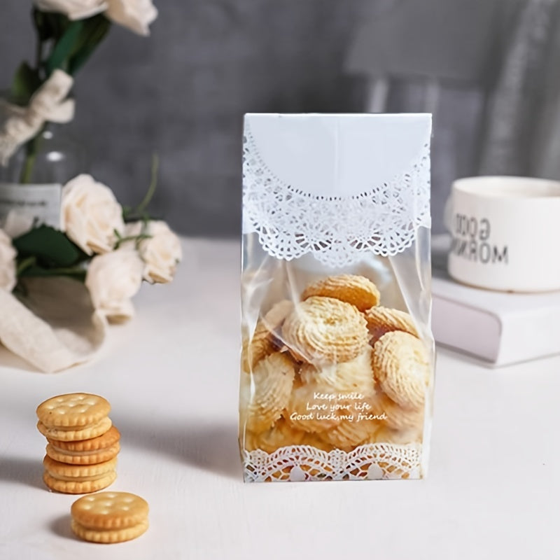 Elegant Lace Cookie Biscuit Bag - Perfect Wedding Favor or Birthday Gift - Candy Bar, Cupcake, and Treat Package Box - Ideal for Kids' Birthday Parties, Baby Showers, or any Celebration!