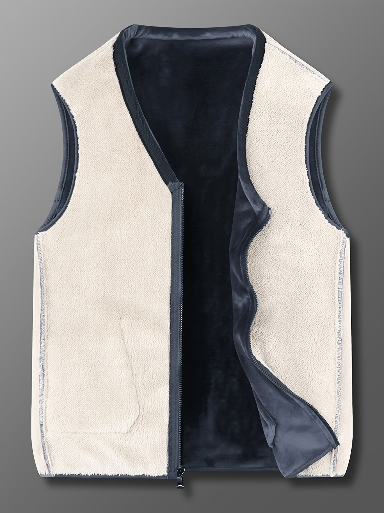 Fleece-lined thermal vest for winter warmth