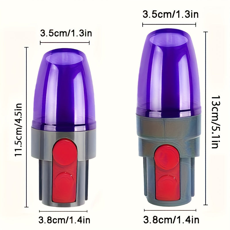 This plastic crevice tool attachment is designed to fit Dyson Outsize, V7, V8, Cyclone V10, V11, V15, Animal, Absolute, Detect, V10 Slim, V12 Slim cordless vacuum cleaners.