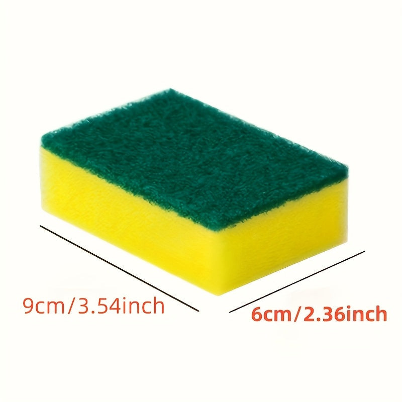 Get your hands on 30 brand new dishwashing sponges with high absorbency, perfect for removing pot rust stains and cleaning kitchen oil. This ultimate double-sided cleaning sponge is designed for home tools, with a built-in bowl and plate cleaning brush.