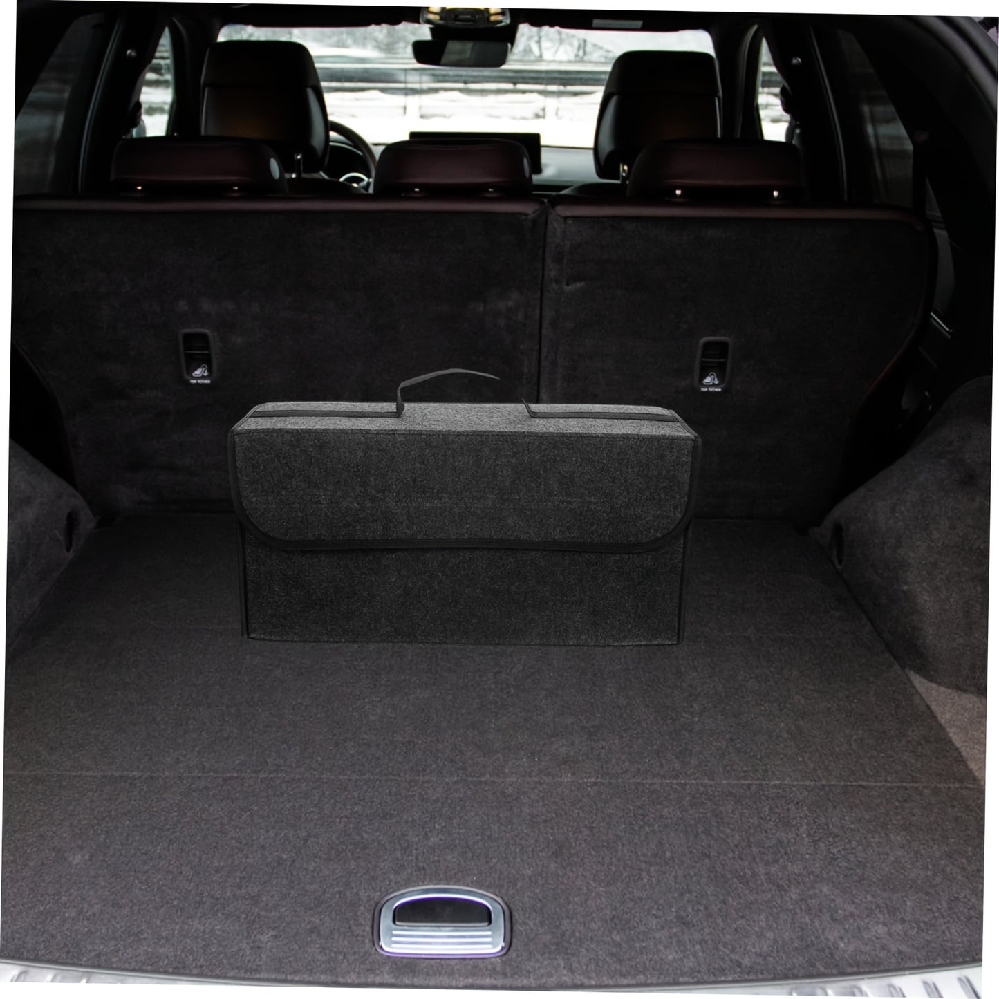 1PC Felt Foldable Car Storage Box Trunk Bag