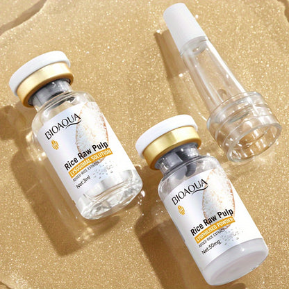 Rice Raw Pulp Enzyme Serum with Hyaluronic Powder and Lysozyme Solution - Moisturizing facial serum for all skin types