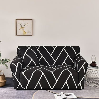 High elastic sofa slipcover with anti-slip foam strip, dustproof and suitable for all seasons. Includes 1 pillowcase without core. dimensions are 40.89cm * 40.89cm. Ideal for protecting furniture and enhancing home decor.