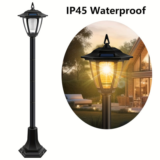 1-2 outdoor solar lights suitable for garden, landscape, path, courtyard, driveway, and sidewalk decoration.