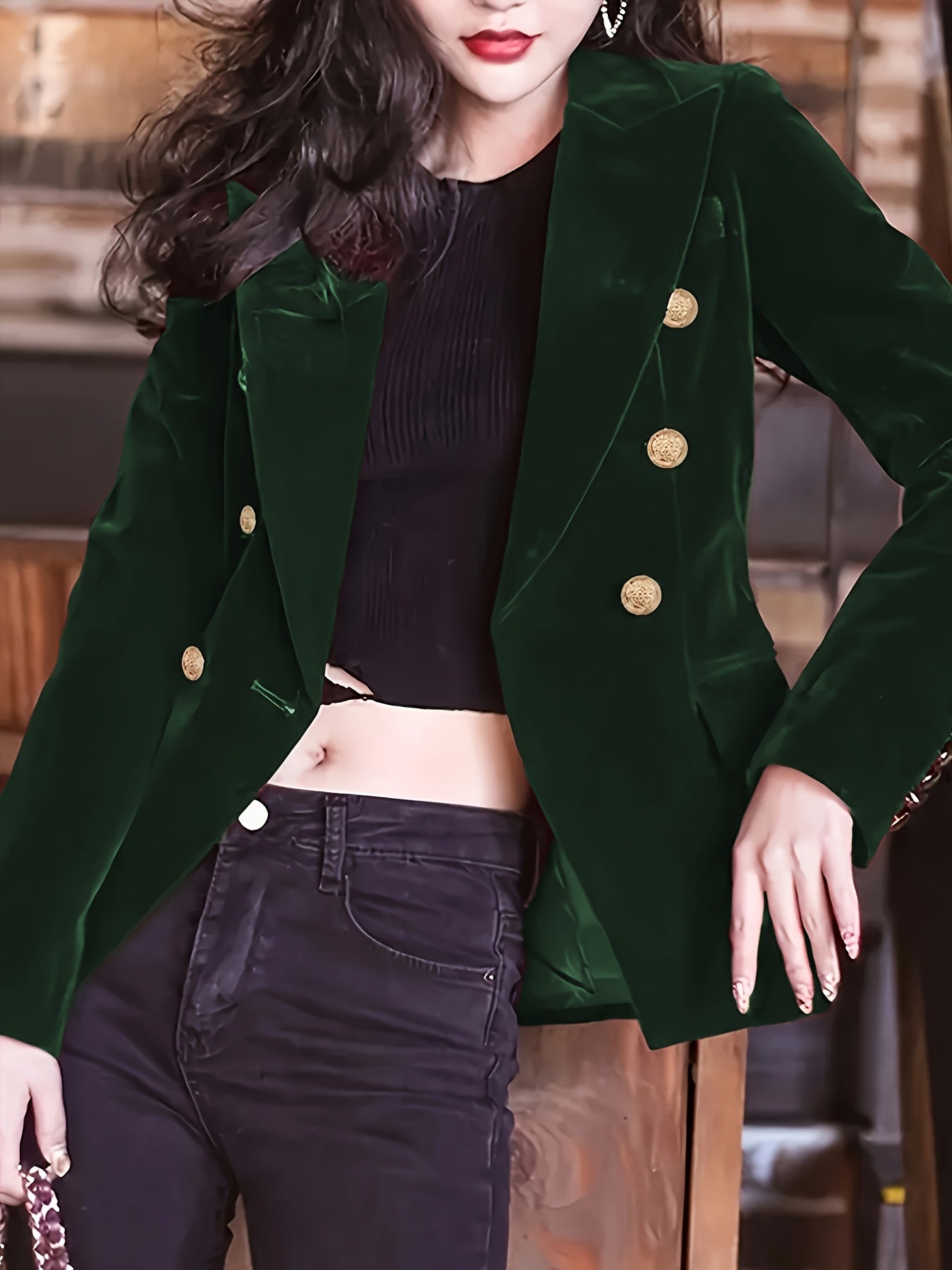 Womens Velvet Jacket