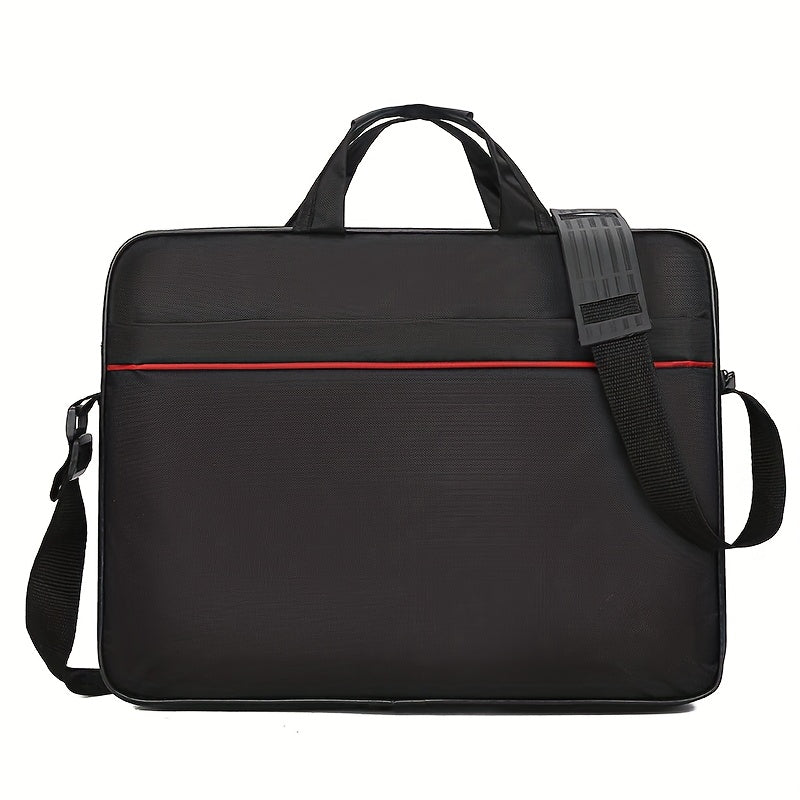 Men's casual 38.1 cm laptop briefcase with shoulder strap, TSA compliant and made from durable nylon