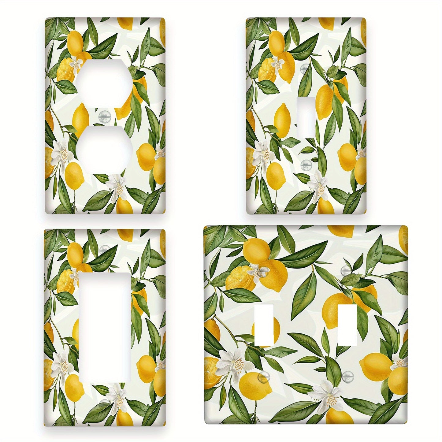 Lemon Tree Decorative Light for Switch Cover, Easy Install, Bedroom & Bathroom Wall Decor.